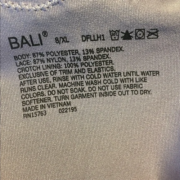 Bali Purple Hi-Cut Brief Women’s XL/8 Odor Leak Protection Support Lining Panti - Picture 8 of 8